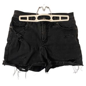 Vintage Levi’s Black Distressed Shorts